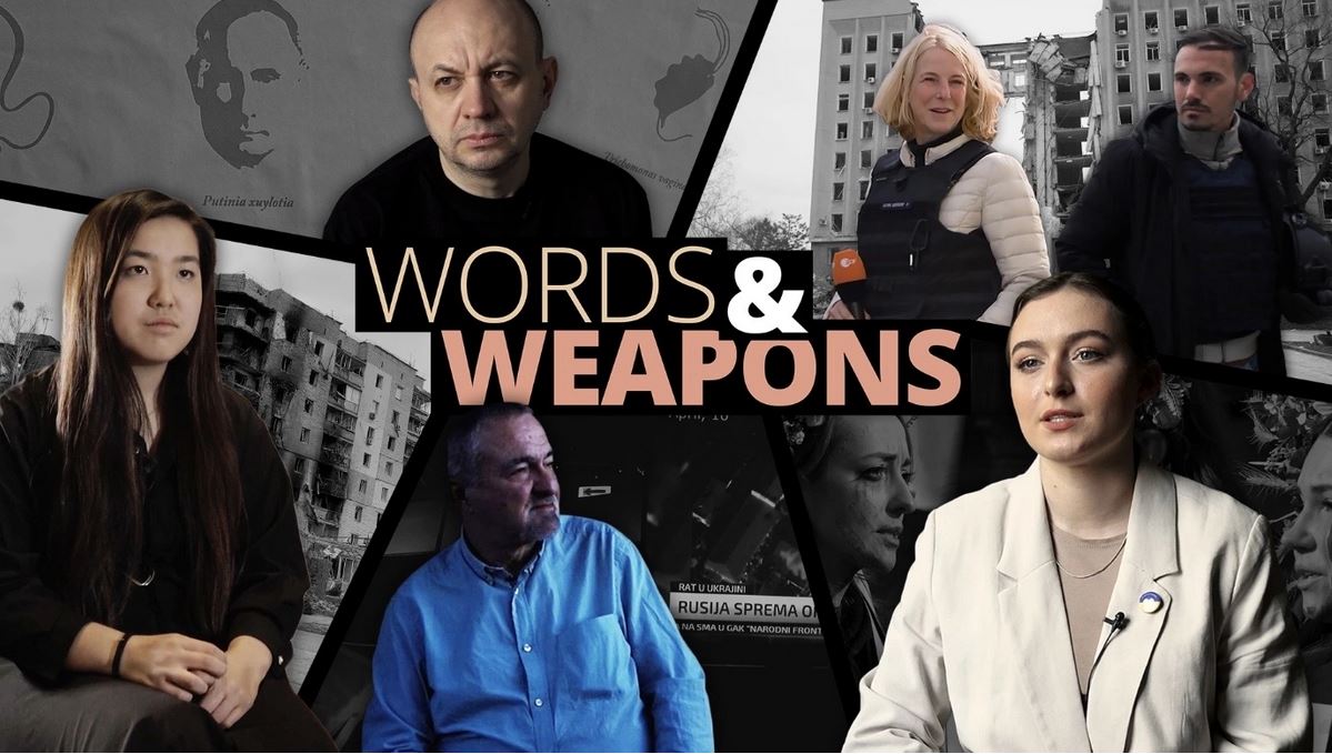 „words & weapons“ – Junge Journalisten dokumentieren die Berichterstattung im Ukraine-Krieg