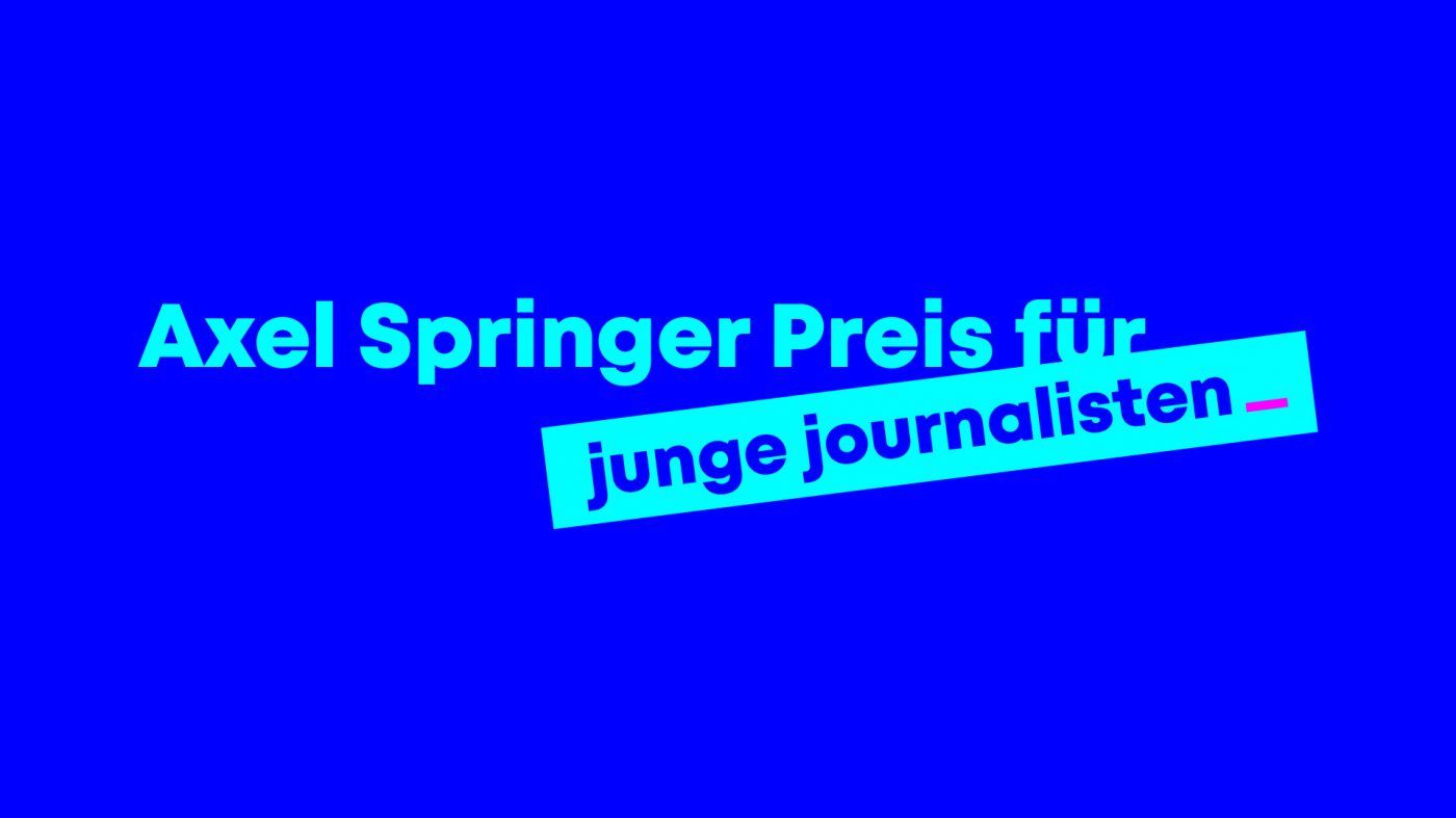"Lokaljournalismus ist eine Königsdisziplin": Neue Kategorie beim Axel-Springer-Preis