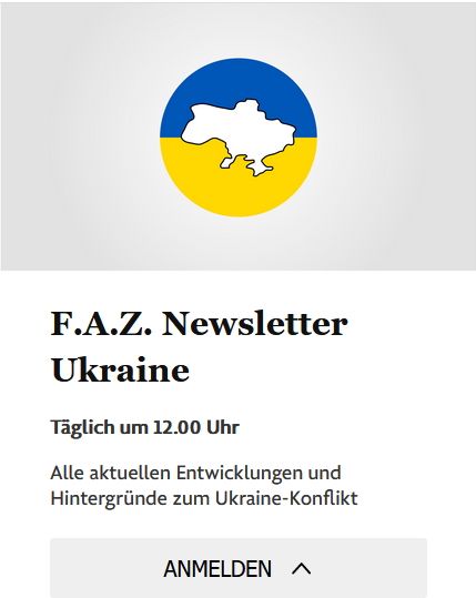 FAZ-Newsletter zur Ukraine