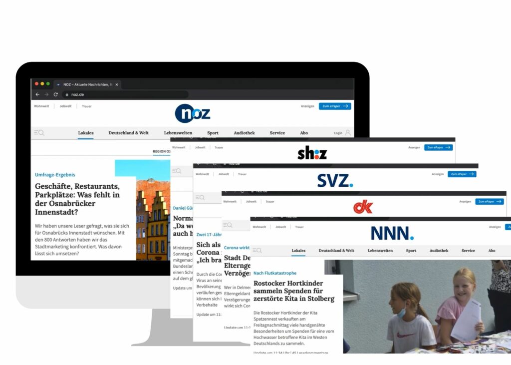 Relaunch der NOZ/mh:n Medien-Newsportale