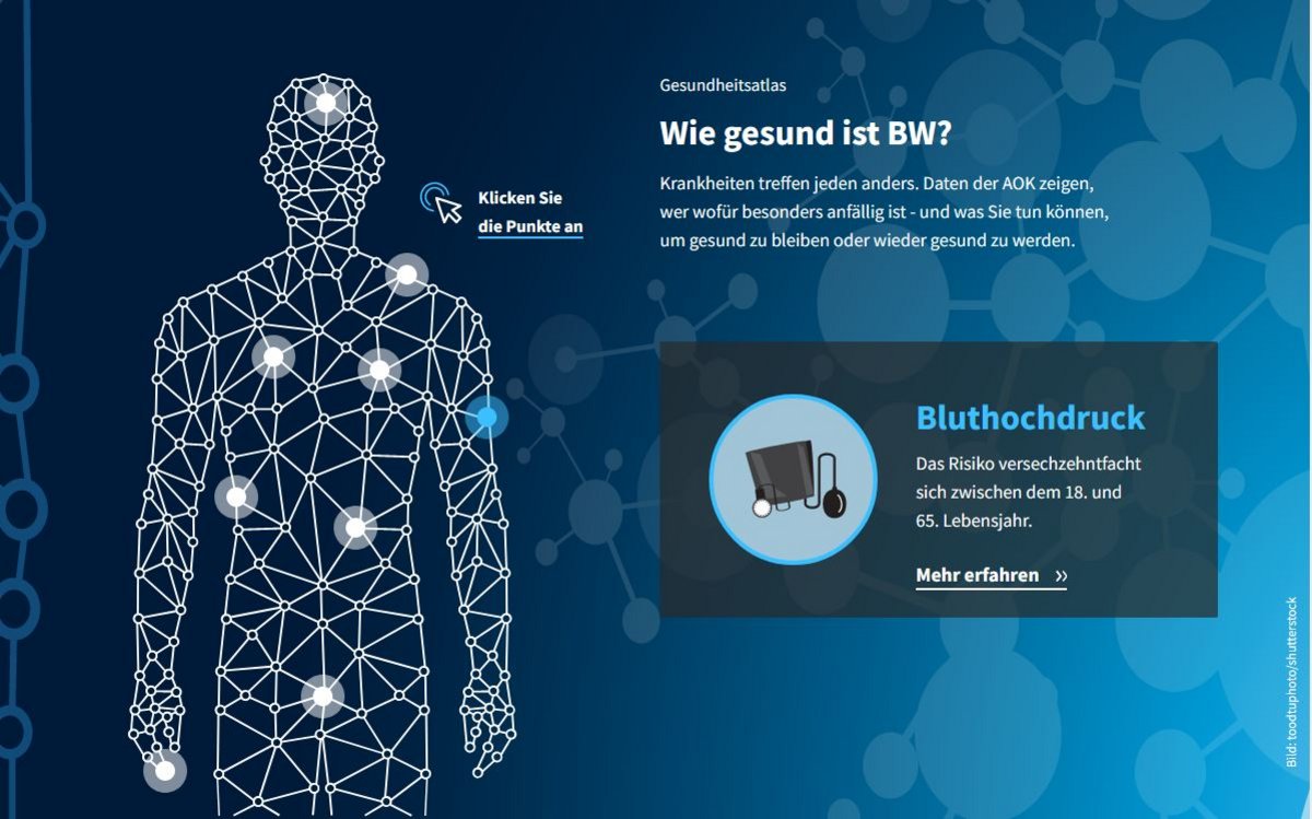 Zeitungsgruppe Stuttgart präsentiert interaktiven Gesundheitsatlas