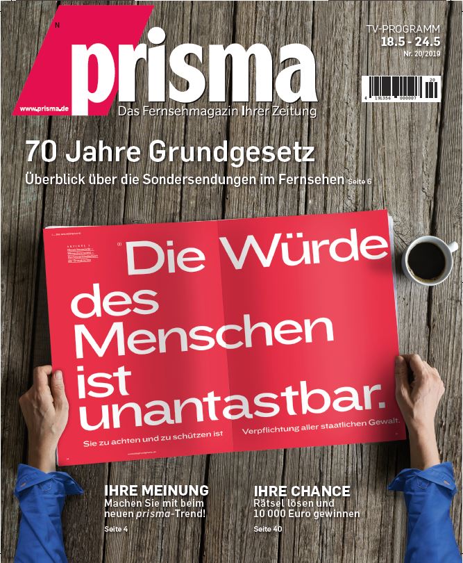 prisma: Grundgesetz-Jubiläum ist Cover des Jahres